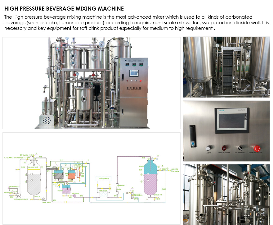 carbonated water mixing machine