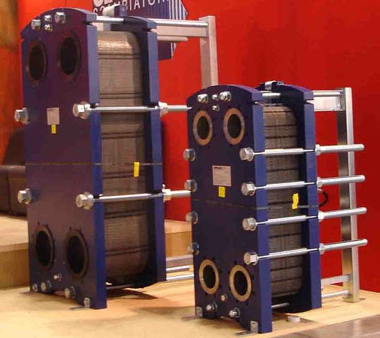 Plate heat exchange device